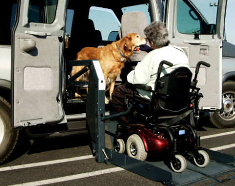 wheelchair van side door